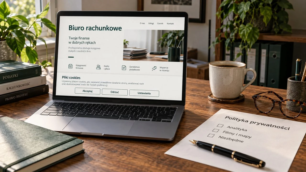 Baner cookies na stronie biura rachunkowego - kiedy jest obowiązkowy?